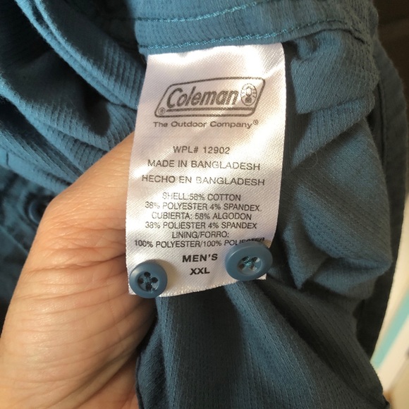 Coleman Vented Camp Fishing Shirt Short Sleeve - Picture 9 of 9